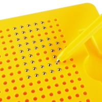 Планшет обучающий «Магнитное рисование: Лео и Тиг», 380 отверстий, цвет жёлтый Планшет обучающий «Магнитное рисование: Лео и Тиг», 380 отверстий, цвет жёлтый