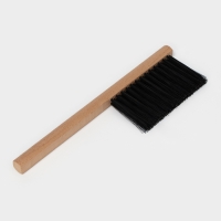 Щётка - смётка техническая, 29&times;2,5&times;1,6 см, трехрядная, 39 пучков, бук, синтетическое волокно чёрное