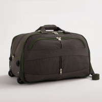 Сумка дорожная на колёсах, 2 отдела на молниях, 2 наружных кармана, длинный ремень, цвет хаки Сумка дорожная на колёсах, 2 отдела на молниях, 2 наружных кармана, длинный ремень, цвет хаки
