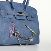 Сумка женская 24*14*19, отд на клапане, длин ремень, синий Сумка женская 24*14*19, отд на клапане, длин ремень, синий