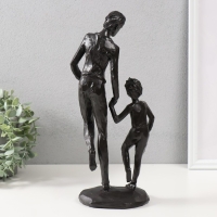 Сувенир полистоун "Папа и сын" чёрный 36х16х10 см Сувенир полистоун "Папа и сын" чёрный 36х16х10 см