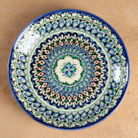 Ляган Риштанская Керамика "Узоры", 25 см, синий Ляган Риштанская Керамика "Узоры", 25 см, синий