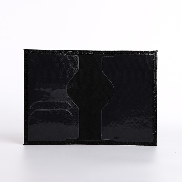 Обложка для паспорта, цвет чёрный