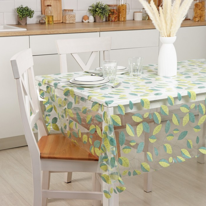 Клеёнка на стол Доляна &laquo;Листопад&raquo;, ширина 137 см, толщина 0,07 мм, рулон 30 метров