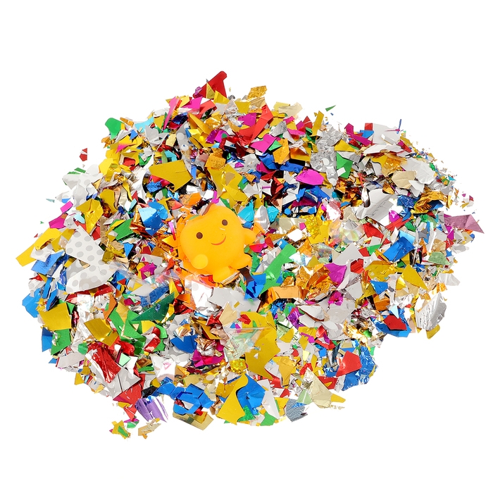 Хлопушка пневматическая Хлопушка пневматическая "Зверюшки" 30см серпантин+ мялка