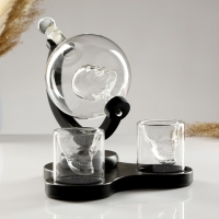 Мини-Бар Череп, на подставке, штоф - 850 мл, бокалы - 80 мл, 23,5 х 26,5 х 24 см Мини-Бар Череп, на подставке, штоф - 850 мл, бокалы - 80 мл, 23,5 х 26,5 х 24 см