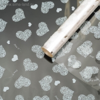 Пленка для цветов "Сердца - Любовь это...", белый 0,7 х 7,6 м, 40 мкм, 200 г Пленка для цветов "Сердца - Любовь это...", белый 0,7 х 7,6 м, 40 мкм, 200 г