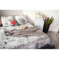 Постельное бельё "Этель" евро Love 200*217 см, 220*240 см, 70*70 см -2 шт, 100% хлопок, бязь 125 г/м2 Постельное бельё "Этель" евро Love 200*217 см, 220*240 см, 70*70 см -2 шт, 100% хлопок, бязь 125 г/м2