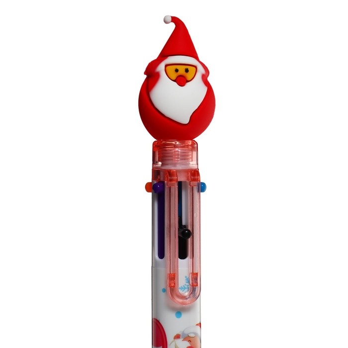 Новый год. Ручка шариковая автоматическая Новый год. Ручка шариковая автоматическая "Новый год", Calligrata, 6 цветов, МИКС