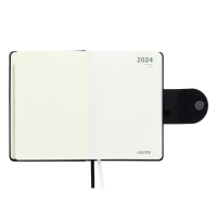 Ежедневник датированный 2024 A5 176 листов, deVENTE.Norwich, твёрдая обложка с поролоном из искусственной кожи, ляссе, кремовый блок 70 г/м2, чёрный Ежедневник датированный 2024 A5 176 листов, deVENTE.Norwich, твёрдая обложка с поролоном из искусственной кожи, ляссе, кремовый блок 70 г/м2, чёрный