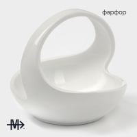 Конфетница Magistro &laquo;Бланш&raquo;, 15&times;13,5 см, цвет белый