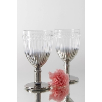 Набор бокалов из стекла Magistro &laquo;Босфор&raquo;, 250 мл, 6 шт, цвет градиент серебро