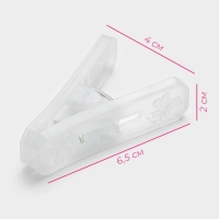 Прищепки бельевые Доляна, 16 шт, 6,5×2 см, ширина низа 4 см Прищепки бельевые Доляна, 16 шт, 6,5×2 см, ширина низа 4 см