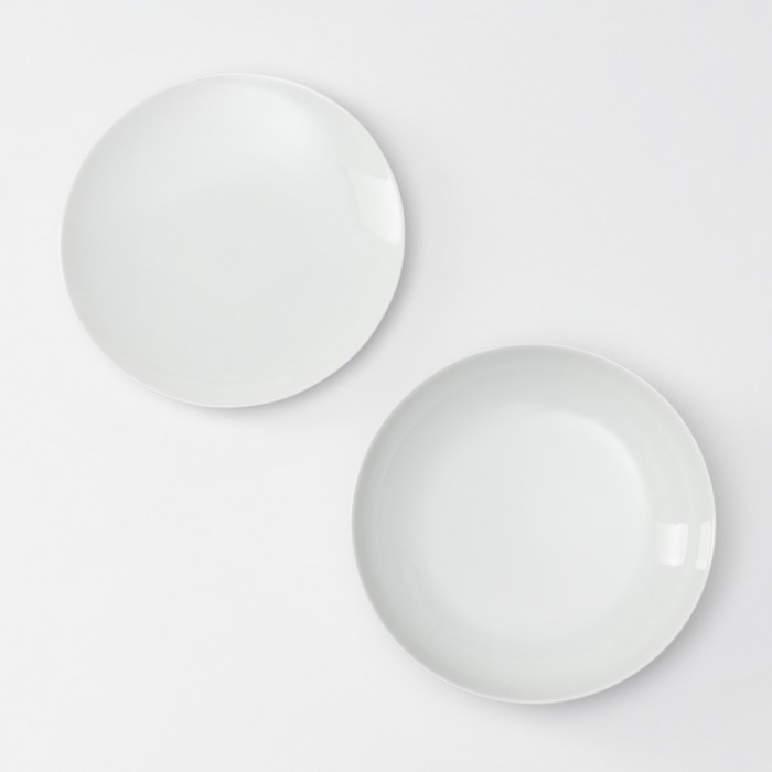 Набор фарфоровой посуды &laquo;Универсальный&raquo;, 12 предметов: тарелка d=20 см, глубокая 600 мл, d=20 см, кружка 350 мл