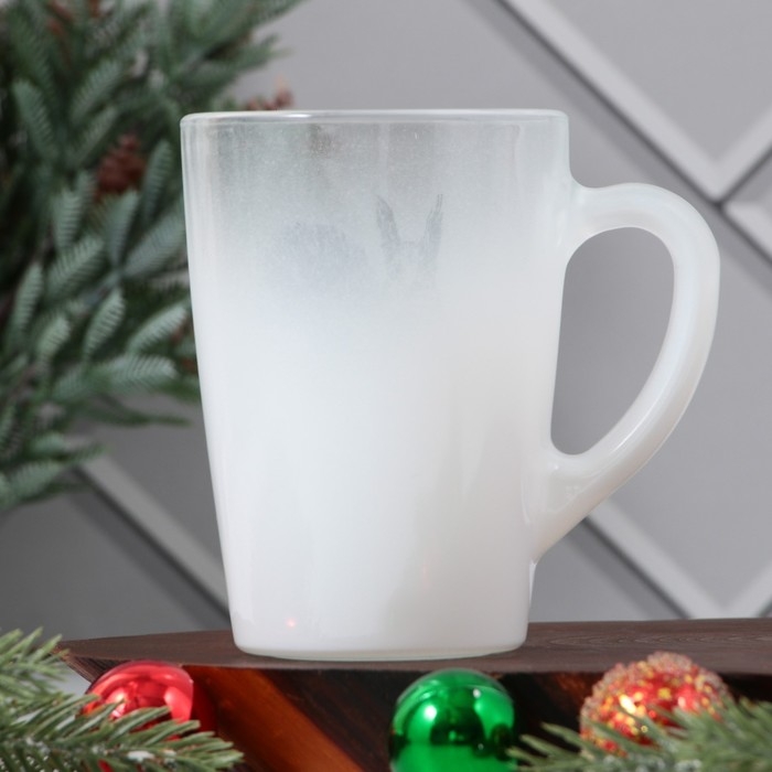 Кружка новогодняя стеклянная с градиентом &laquo;Белочка!&raquo;, 300 мл