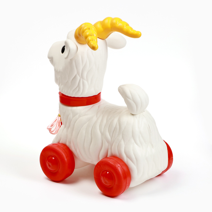 Развивающая игрушка - каталка детская Развивающая игрушка - каталка детская "Козлик" на веревочке, 28 х 15 х 27 см