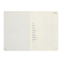 Ежедневник недатированный A5, 160 листов, deVENTE.Klint, твёрдая обложка из искусственной кожи с поролоном, кремовый блок 70 г/м2, чёрный