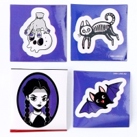 Хэллоуин. Антистресс сквиш мялка &laquo;Череп&raquo;, с наклейками, цвета МИКС