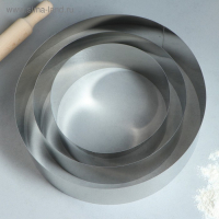 Набор форм для выпечки и выкладки «Круг», d-30, h-8,5 см, 3 шт Набор форм для выпечки и выкладки «Круг», d-30, h-8,5 см, 3 шт