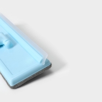 Щётка для окон Доляна, стальная телескопическая ручка 68(112) см, водосгон силикон 19 см, насадка велюр 19&times;7 см, цвет МИКС