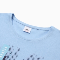 Футболка мужская "CALIFORNIA", цвет серо-голубой, размер 48