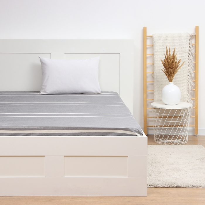 Простыня Этель "Тренд" 220*240 &plusmn; 3 см, жатый хлопок, 140 гр/м2, 100% хлопок