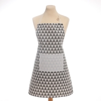 Фартук Доляна "Треугольники", цвет серый, 60 х 67&plusmn;4см, 100%пэ