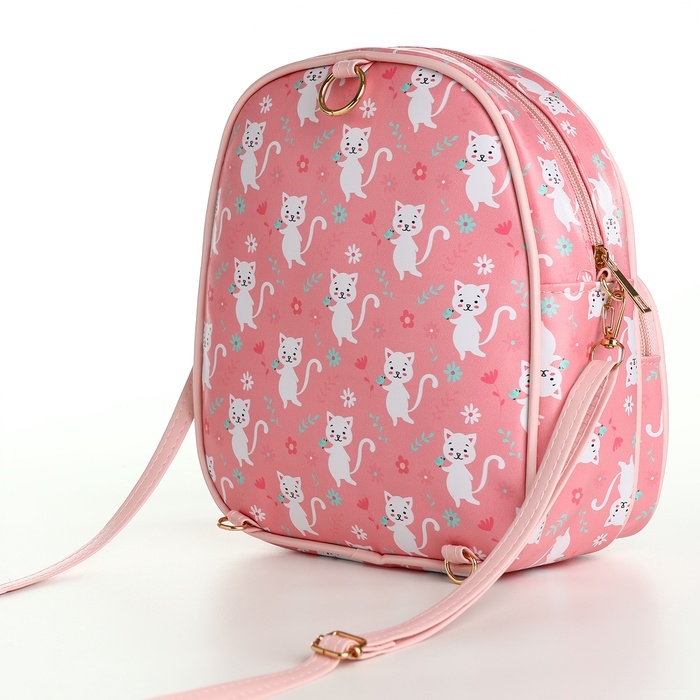 Рюкзак детский на молнии, цвет розовый Рюкзак детский на молнии, цвет розовый