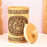 Туес "Пионы", 10,5х20 см, береста Туес "Пионы", 10,5х20 см, береста