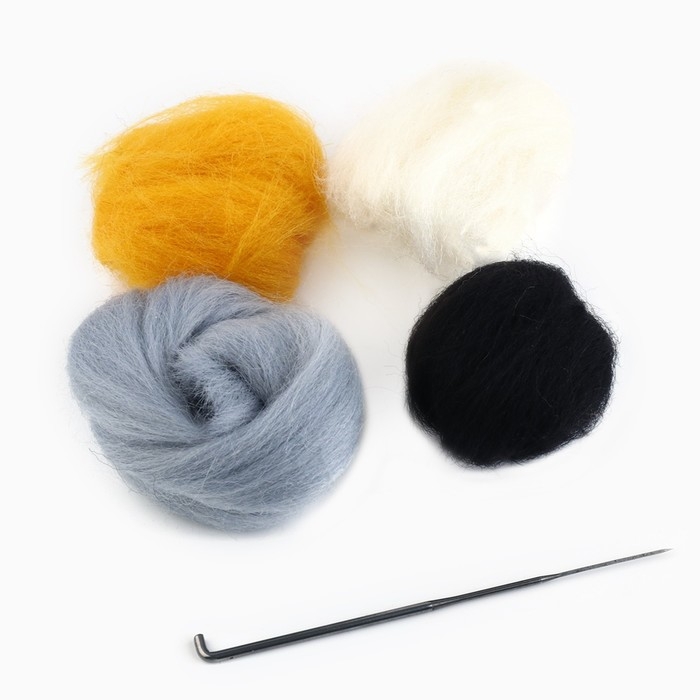 Валяние из шерсти. Брошь «Сова», набор для творчества Валяние из шерсти. Брошь «Сова», набор для творчества