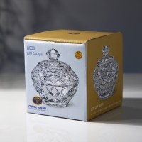 Сахарница хрустальная Diamond, d=9.6 см