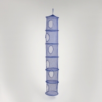 Корзина подвесная для игрушек, 6 секций, синего цвета, 150 &times; 27 &times; 27 см