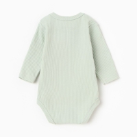 Боди с дл. рукавом Крошка Я , рост 80-86 см, зеленый