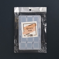 Набор баночек для декора, 15 шт, в органайзере, 9 мл, 13,5 &times; 8,5 &times; 4 см, цвет прозрачный