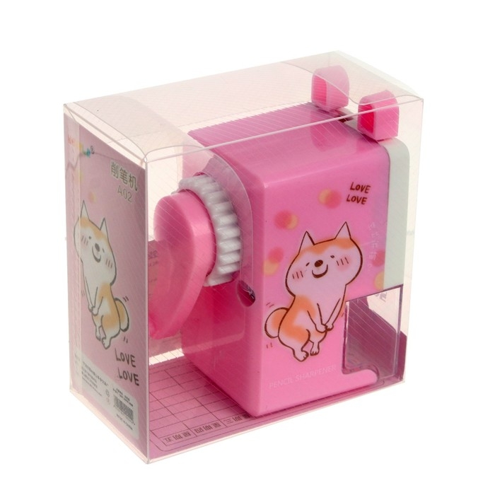 Точилка механическая с контейнером Точилка механическая с контейнером "Классика", МИКС