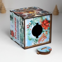 Копилка куб "Сказочного благополучия" 10х10х10 см Копилка куб "Сказочного благополучия" 10х10х10 см