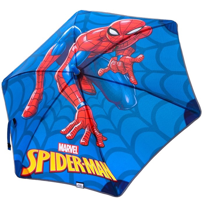 Зонт детский. Человек паук, синий, 6 спиц d=90 см Зонт детский. Человек паук, синий, 6 спиц d=90 см