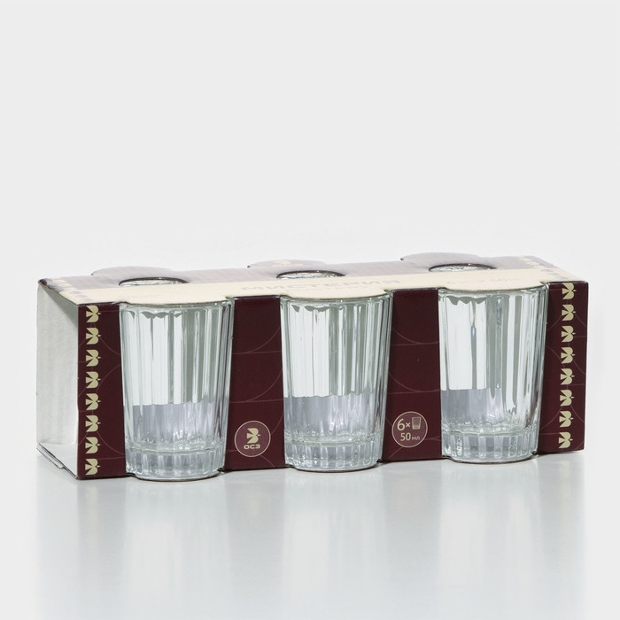 Набор стеклянных стопок &laquo;Мистерия&raquo;, 50 мл, 6 шт