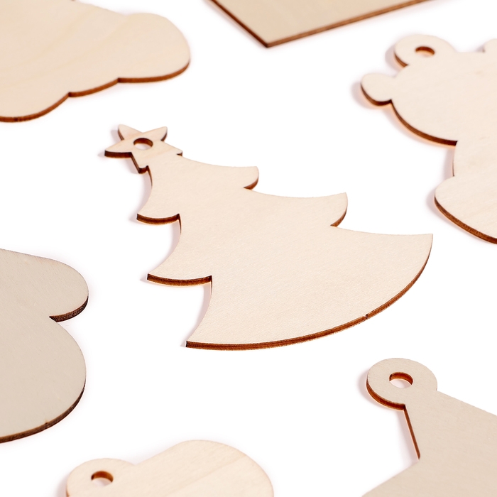 Набор для творчества &laquo;Новогодний подарок&raquo;, 20 основ под раскраску