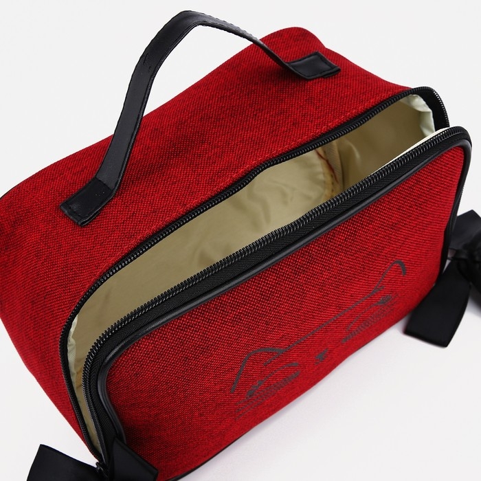 Косметичка на молнии, цвет бордовый Косметичка на молнии, цвет бордовый