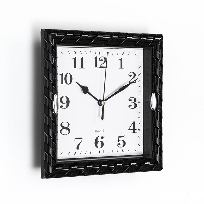 Часы настенные интерьерные Часы настенные интерьерные "Плетёнка", 22 х 22 см, дискретный ход