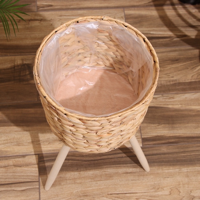 Набор плетёных кашпо, 3 шт, высота 36х36х56 см