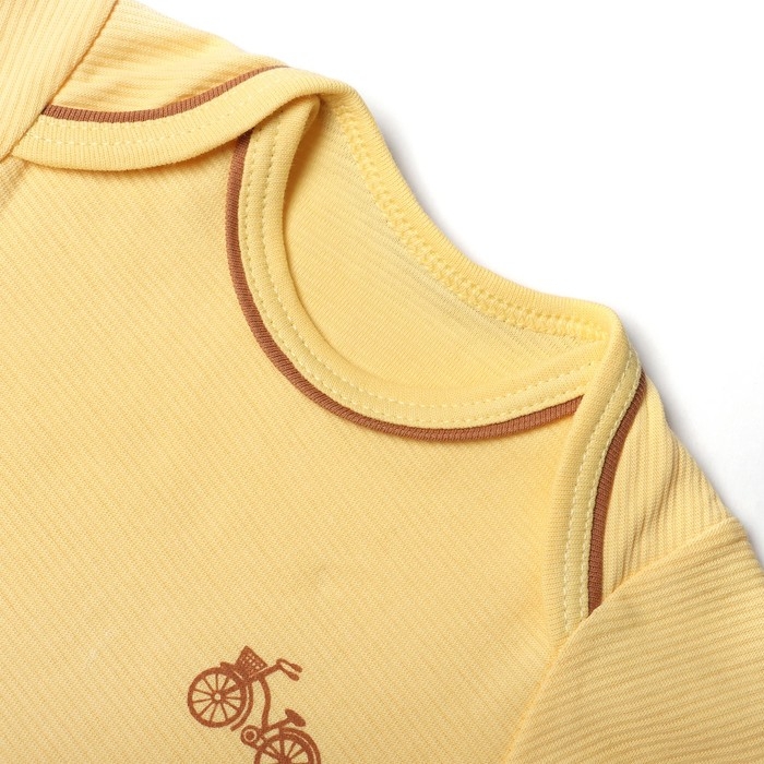 Комплект детский (3 предмета), цвет жёлтый, рост 68 см