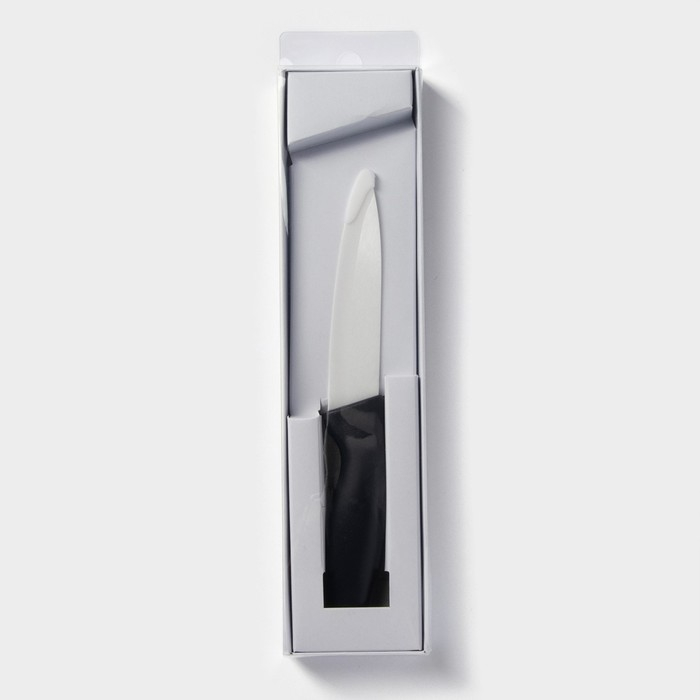 Нож керамический Доляна «Тень», лезвие 10,5 см, цвет чёрный Нож керамический Доляна «Тень», лезвие 10,5 см, цвет чёрный