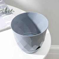 Горшок для цветов с поддоном Laurel, 1,3 л, d=14,5 см, h=12,5 см, цвет серый Горшок для цветов с поддоном Laurel, 1,3 л, d=14,5 см, h=12,5 см, цвет серый