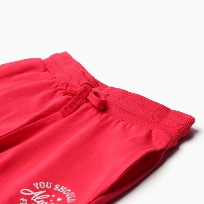 Шорты для девочки А.101278, цвет малиновый, рост 128