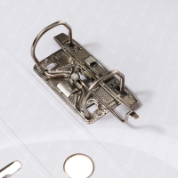 Папка-регистратор А4, 50 мм, Calligrata, ПВХ, тиснение "лен", металлическая окантовка, карман на корешок, собранная, серая, микс Папка-регистратор А4, 50 мм, Calligrata, ПВХ, тиснение "лен", металлическая окантовка, карман на корешок, собранная, серая, микс