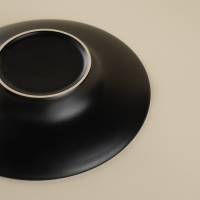 Набор тарелок для пасты SL Home &laquo;Дарк&raquo;, 160 мл, d=21 см, цвет чёрный