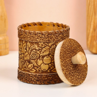 Туес для специй «Ягоды», специи, 8х8х9 см, береста Туес для специй «Ягоды», специи, 8х8х9 см, береста