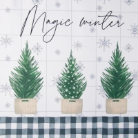 Салфетка новогодняя на стол &laquo;Magic winter&raquo;, 30х40 см, оксфорд, полиэстер